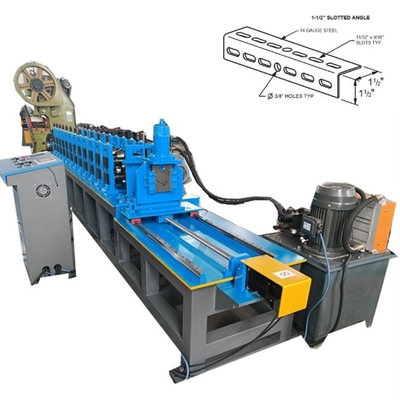 Slotted angle rolling forming machine
