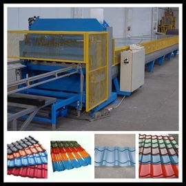 1100 Type Color Steel Roof Roll Forming Machine / Tile Forming Machine Hydraulic Cutting