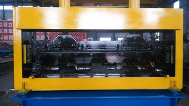 Aluminum Galvanized Floor Deck Roll Forming Machine Width With Pre - Cutting