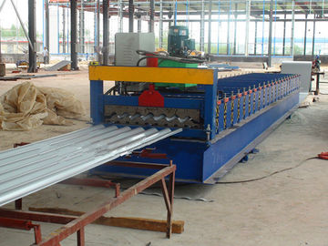 Building Material Corrugated Sheet Roll Forming Machine 13 - 16 Stations Roller