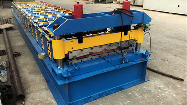 14 Roller Stations Metal Roof Roll Forming Machine 3 Phase 380V For Roofing Cladding
