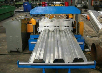 Galvanized Steel Floor Deck Roll Forming Machine , Floor Tile Roll Forming Machine