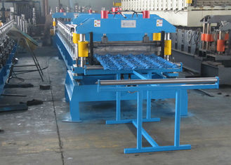 Metal Roof Making Machine Production Line , PPGI Steel Glazed Tile Making Machine