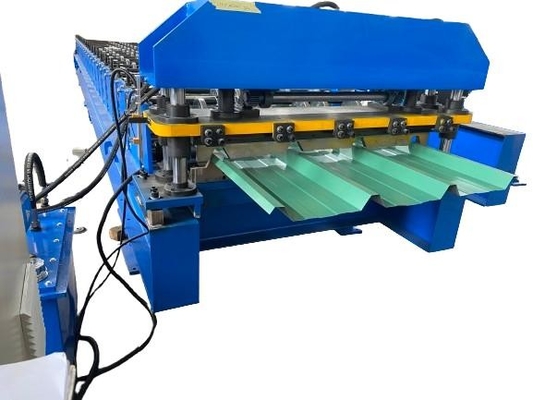 High Quality Metal Roof Sheet Roll Forming Machine With PLC Control Methold