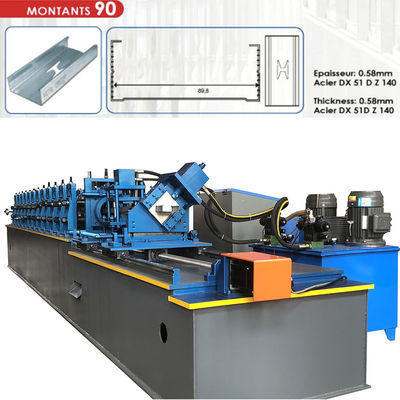25 Gauge Galvanized Steel Wall Framing Ce Stud And Track Roll Forming Machine
