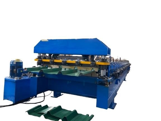 High Quality Metal Roof Sheet Roll Forming Machine With PLC Control Methold
