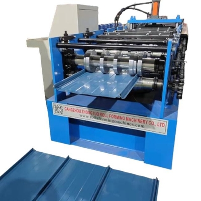 Steel Sheet Roll Forming Machine For Standing Seam Metal Roofing Snap Lock Panel Production