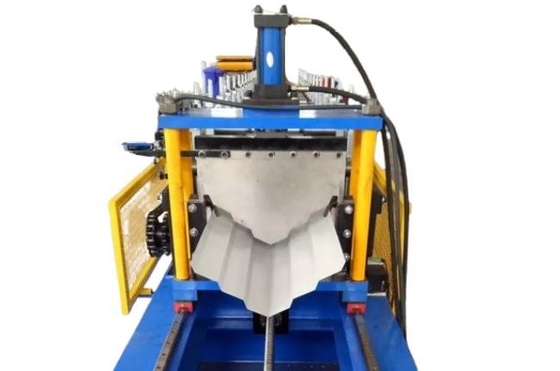 4kw High Performance Ridge Cap Roll Forming Machine For Seamless Roofing System