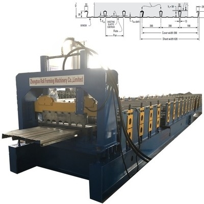 High Speed Dovetail Shape Floor Steel Decking Roll Forming Machine
