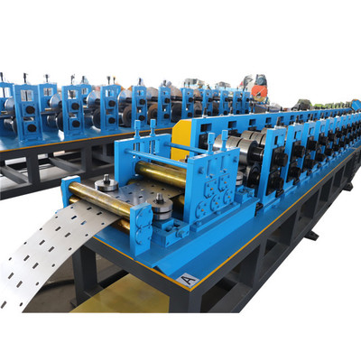 Advanced Shelf Panel Roll Forming Machine For Upright Racks With Punching And Cutting Systems