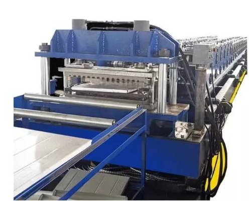 Chain Driving Steel Sheet Roll Forming Machine Processing Flow Of Uncoiling Auto Cutting