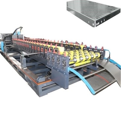 Chain Driving Steel Sheet Roll Forming Machine Processing Flow Of Uncoiling Auto Cutting