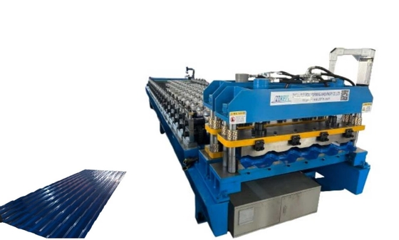 High Working Speed Electric 0.8mm Glazed Tile Roll Forming Machine