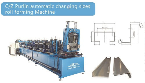 Durable Advanced C And Z Purlin Machine High Output