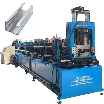 C Z Purlin Channel Cold Roll Forming Machine Full Auto For Galvanized Steel Profile