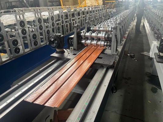 Automatic Control And Shearing System Soffit Panel Rolling Forming Machine For Smooth Operation