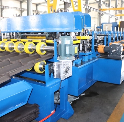 Glazed tile roof panel rolling forming machine