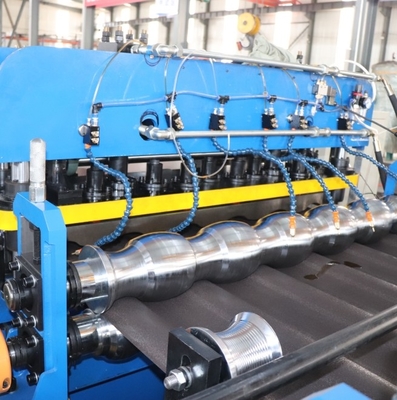 Glazed tile roof panel rolling forming machine