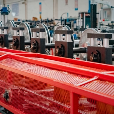 Aluminum Baffle Tube Profile Rolling Machine  For Making Ceiling Decorative Strips