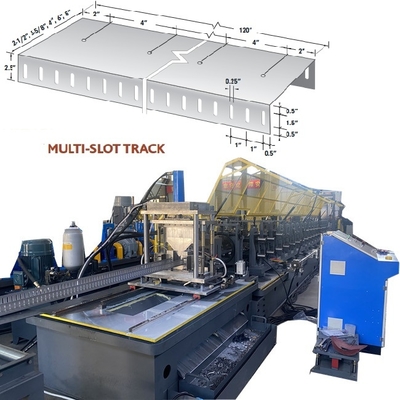 Multi-slot Track with normal stud and track profile making machine for Canada