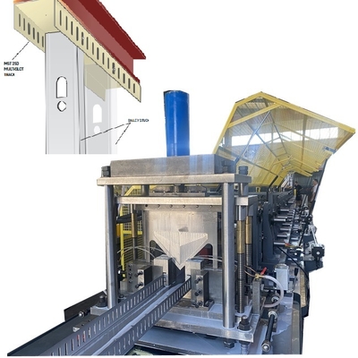 Multi-slot Track with normal stud and track profile making machine for Canada