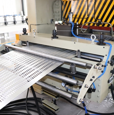 Automatic punching and cut to length production line