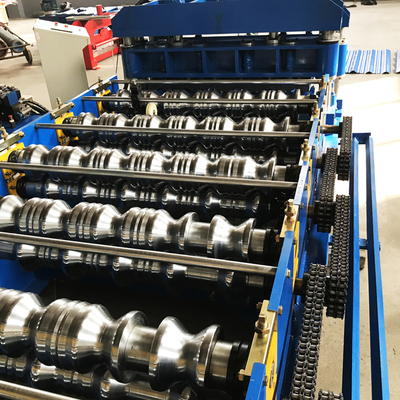 Metal Roof Glazed Tile Roof Roll Forming Machine Corrugated Steel Sheet BV / SGS