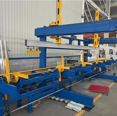 Stacker C Purline Z Purlin Roll Forming Machine PLC Control Mothod 12m