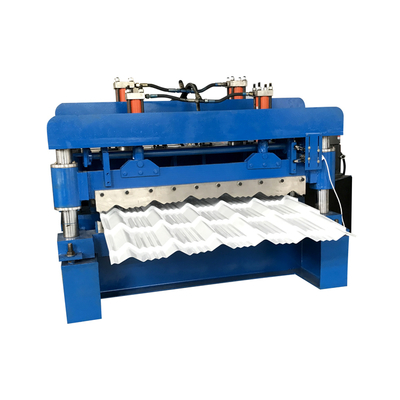 Building Material 800 Aluminum Roof Glazed Tile Making Machine Floor Sheet Roll Forming Machine