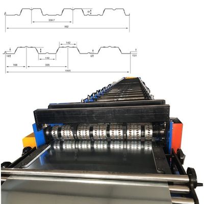 1.2mm Galvanized Steel Floor Decking Forming Machine 28 Rolling Stations