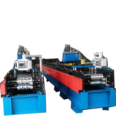Metal Wall Panel Cladding Rolling Forming Machine Box Rib 0.7mm Thickness