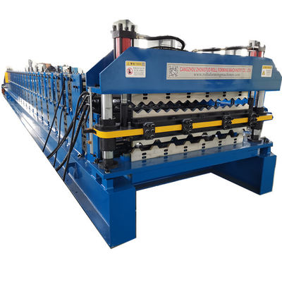CE Double Layer PPGI Metal Roofing Sheet Roll Forming Machine For Nicaragua