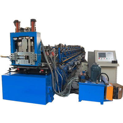pm145483005-19_roller_station_cz_purlin_roll_forming_machine_servo_motor_powered 19 Roller Station CZ Purlin Roll Forming Machine Servo Motor Powered