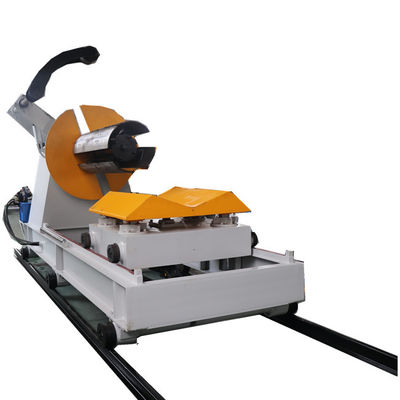pm156891483-movable_automatic_decoiler_machine_hydraulic_with_loading_car Movable Automatic Decoiler Machine Hydraulic With Loading Car