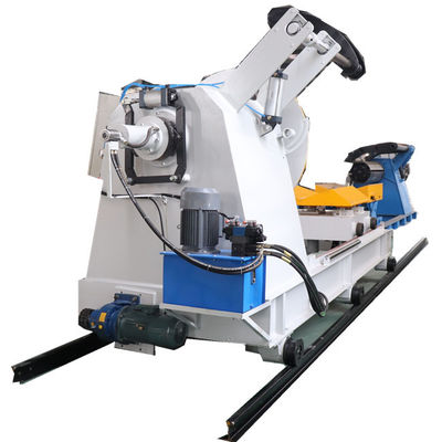 pm156891484-movable_automatic_decoiler_machine_hydraulic_with_loading_car Movable Automatic Decoiler Machine Hydraulic With Loading Car