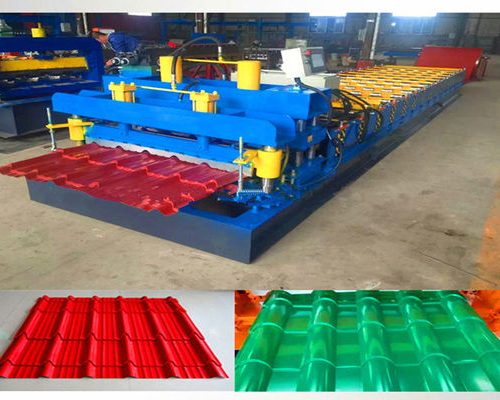 Glazed Monterrey Roof Roll Forming Machine / Metal Sheet Forming Machine