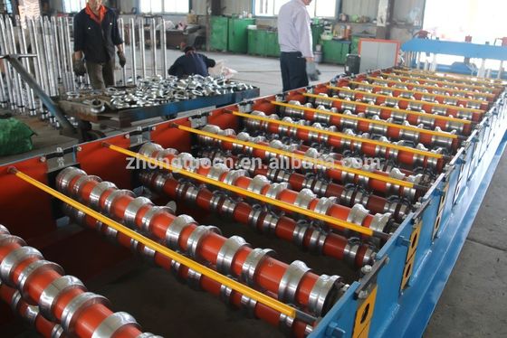 European Style Glazed Tile Machine For Partial Arc Color Steel Roof