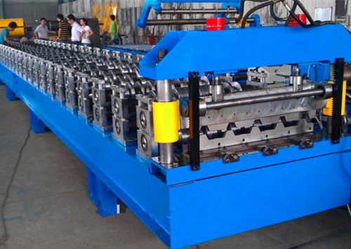 Aluminum Steel Tile Roll Forming Machine For Wall Building Material