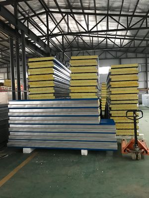 pm16465020-eps_sandwich_panel_production_line_pu_foam_coated_for_different_colors EPS Sandwich Panel Production Line PU / Foam Coated For Different Colors