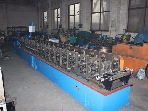 Ppgi Sheet Door Frame Roll Forming Machine / Concrete Door Frame Making Machine