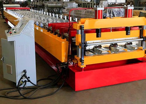 Floor Deck Plate Roof Roll Forming Machine For Building Steel Sheet