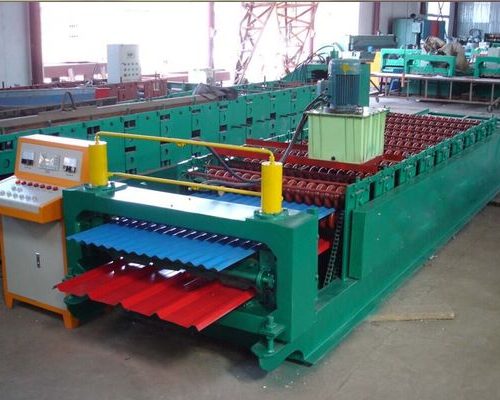pm16640776-double_decking_type_color_steel_roll_former_machine_8_12_m_min_production_speed Double Decking Type Color Steel Roll Former Machine 8 - 12 M / Min Production Speed