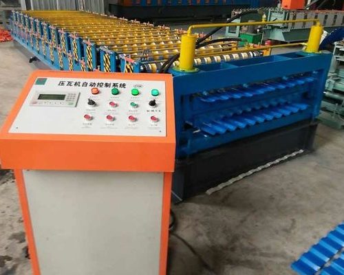 pm16733164-chain_driving_double_layer_roll_forming_machine_1200_mm_coil_sheet_feeding Chain Driving Double Layer Roll Forming Machine 1200 mm Coil Sheet Feeding