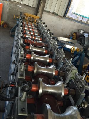 7 KW Power Durable Ridge Cap Roll Forming Machine / Gutter Forming Machine