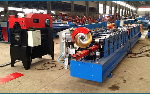 Automatic Downpipe Roll Forming Machine With 8 - 20 M / Min Production Capacity