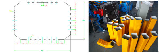 pm16855792-steel_downspout_roll_forming_machine_0_3_0_8_mm_coil_sheet_thickness Steel Downspout Roll Forming Machine 0.3-0.8 mm Coil Sheet Thickness