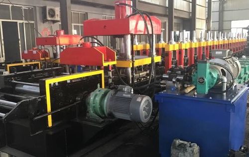 Steel Profile Guardrail Forming Machine / Metal Roll Forming Machine For Construction