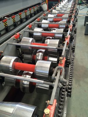 pm17005032-low_noise_ridge_cap_roll_forming_machine_chain_transmission_roller_driven Low Noise Ridge Cap Roll Forming Machine Chain Transmission Roller Driven