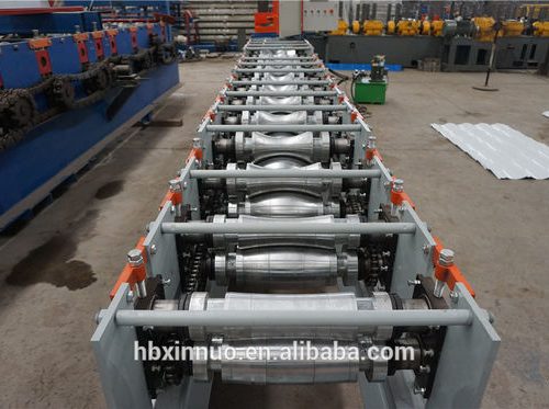 Ridge Cap Cold Roll Forming Machine Chrome Coated Shaft PLC Controller System