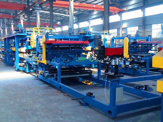 Automatic PU Foam Sandwich Panel Production Line Good Heat Preservation Capacity